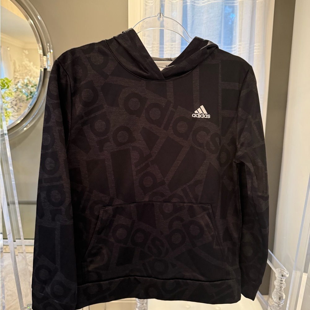 Adidas Black Graphic Hoodie